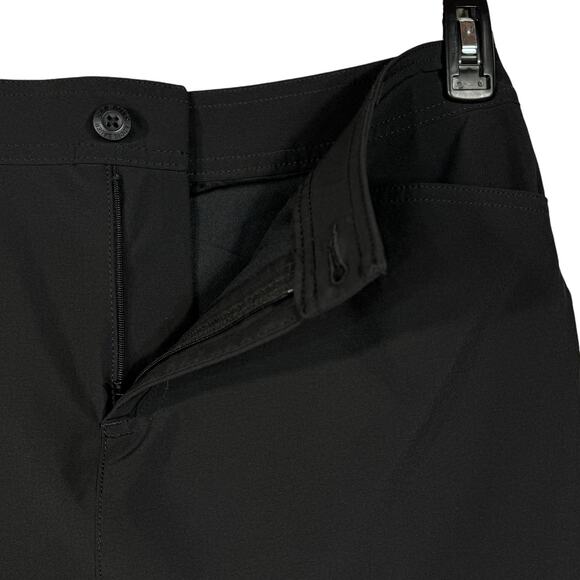 Eddie Bauer SZ 10 Tennis Golf Skort Stretch Quick Dry Zip-Fly Pockets Black - Picture 2 of 8